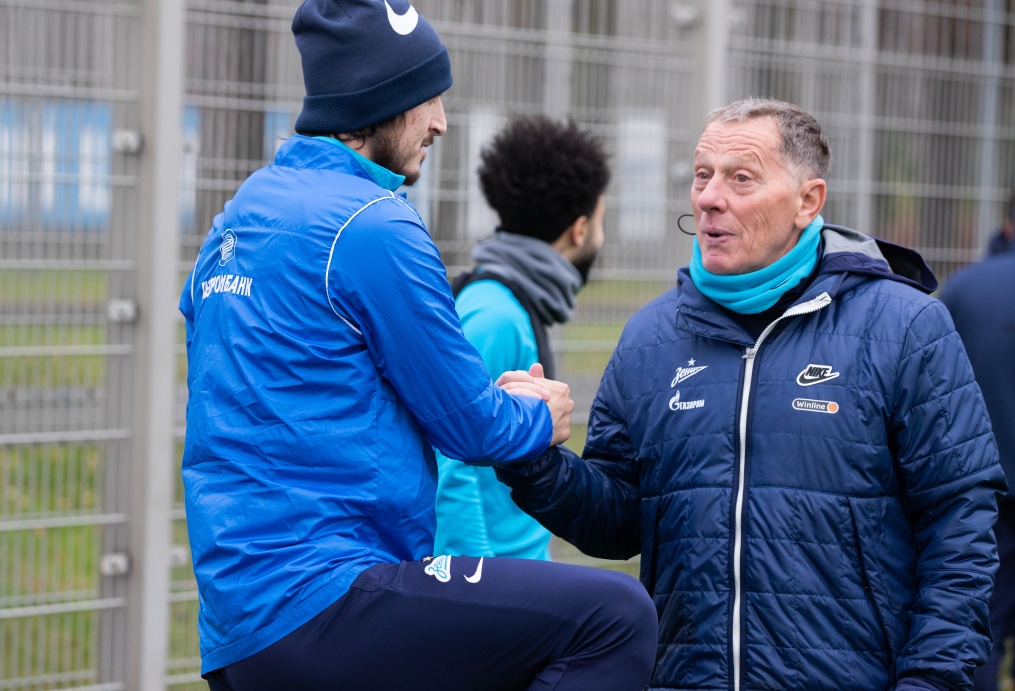 Тренировка «Зенита» перед матчем с «Динамо»