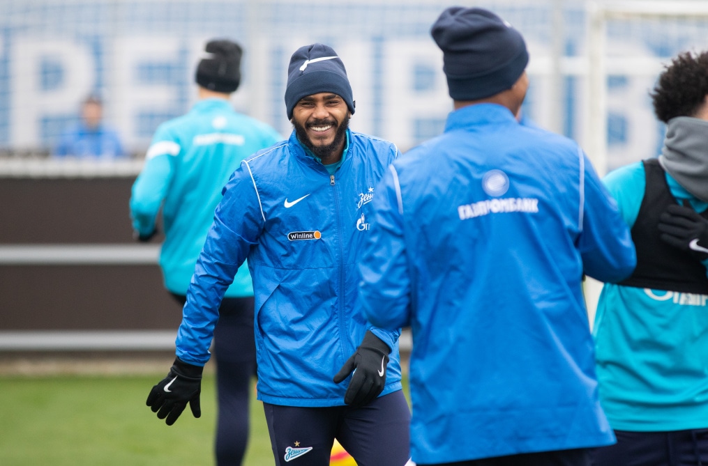 Тренировка «Зенита» перед матчем с «Динамо»