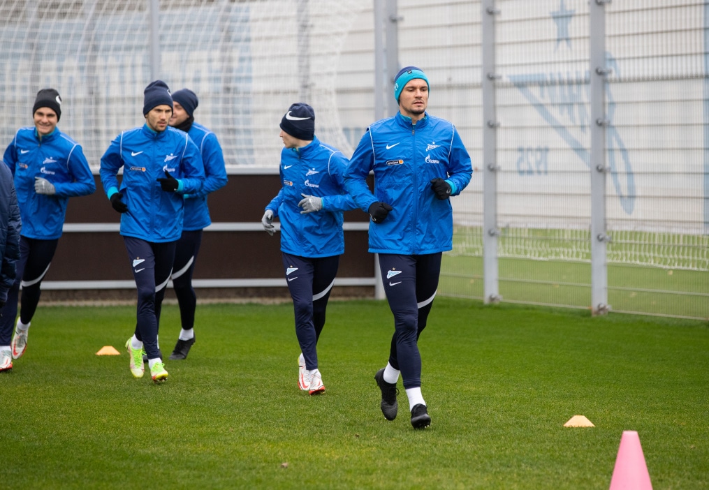 Тренировка «Зенита» перед матчем с «Динамо»