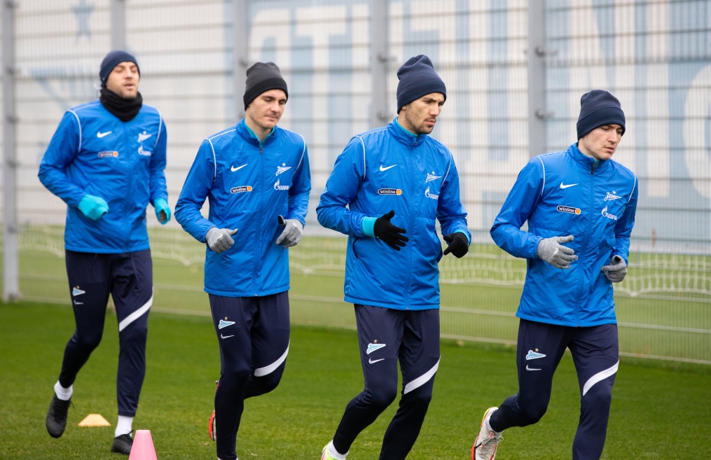 Тренировка «Зенита» перед матчем с «Динамо»