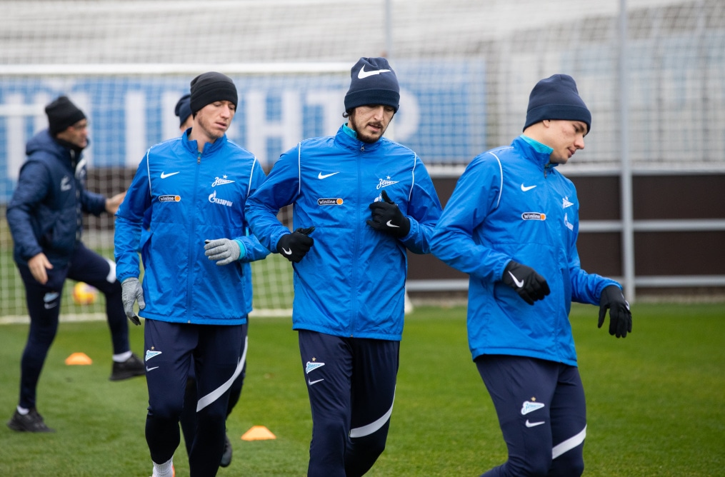 Тренировка «Зенита» перед матчем с «Динамо»