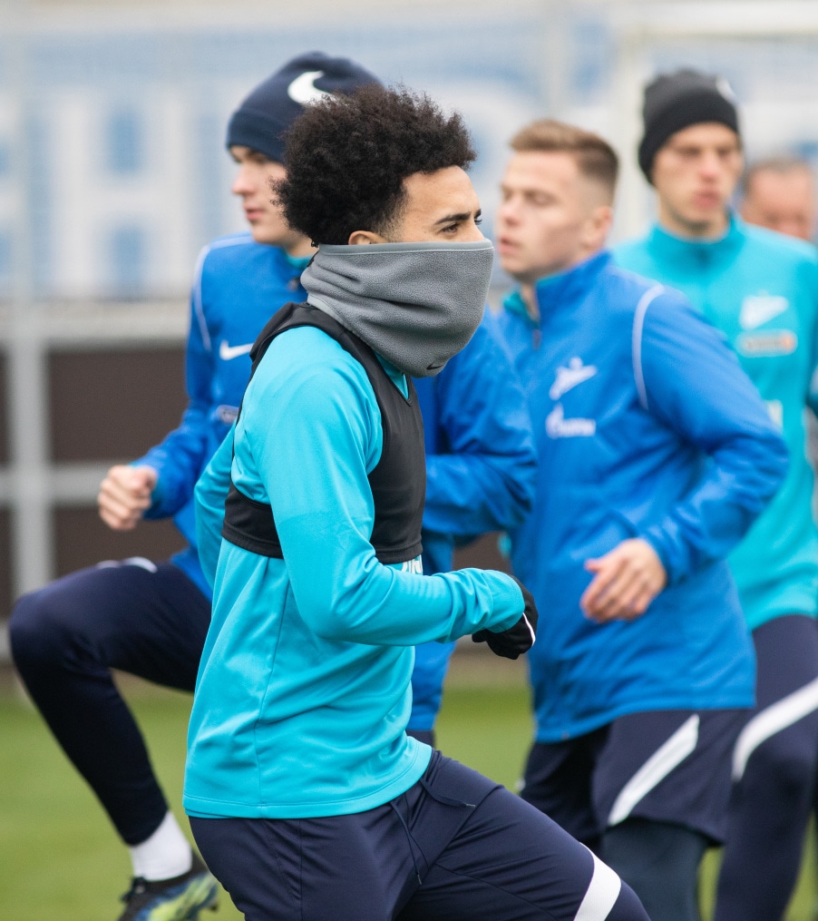 Тренировка «Зенита» перед матчем с «Динамо»