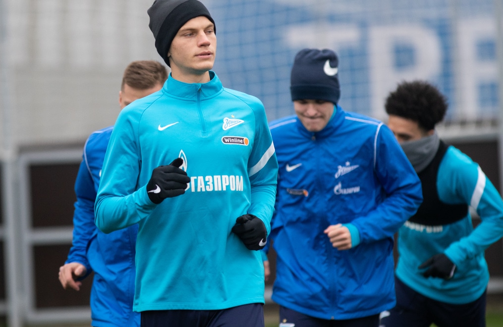 Тренировка «Зенита» перед матчем с «Динамо»
