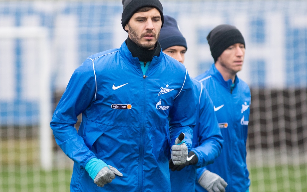 Тренировка «Зенита» перед матчем с «Динамо»