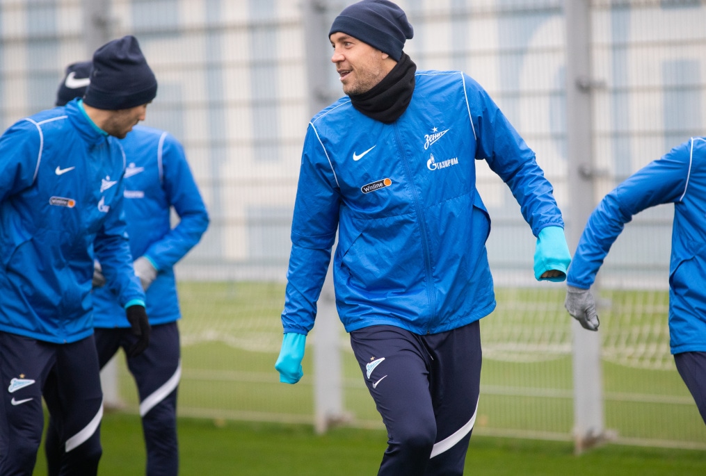 Тренировка «Зенита» перед матчем с «Динамо»