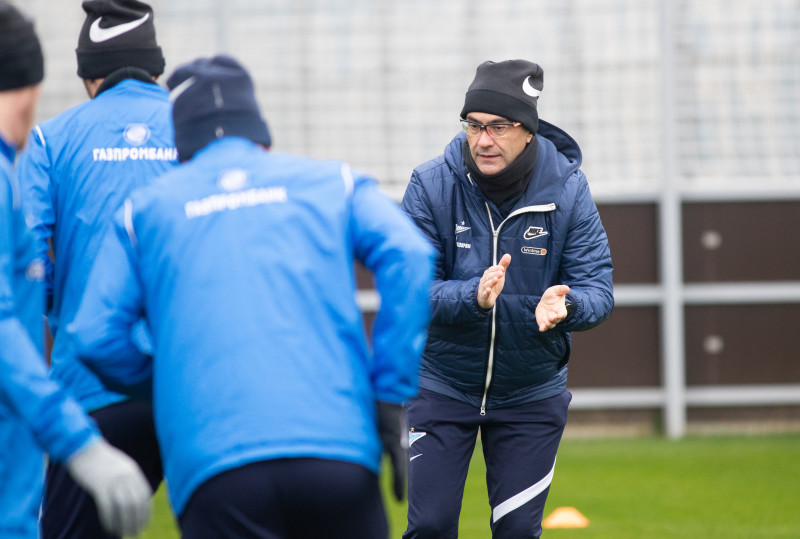 Тренировка «Зенита» перед матчем с «Динамо»