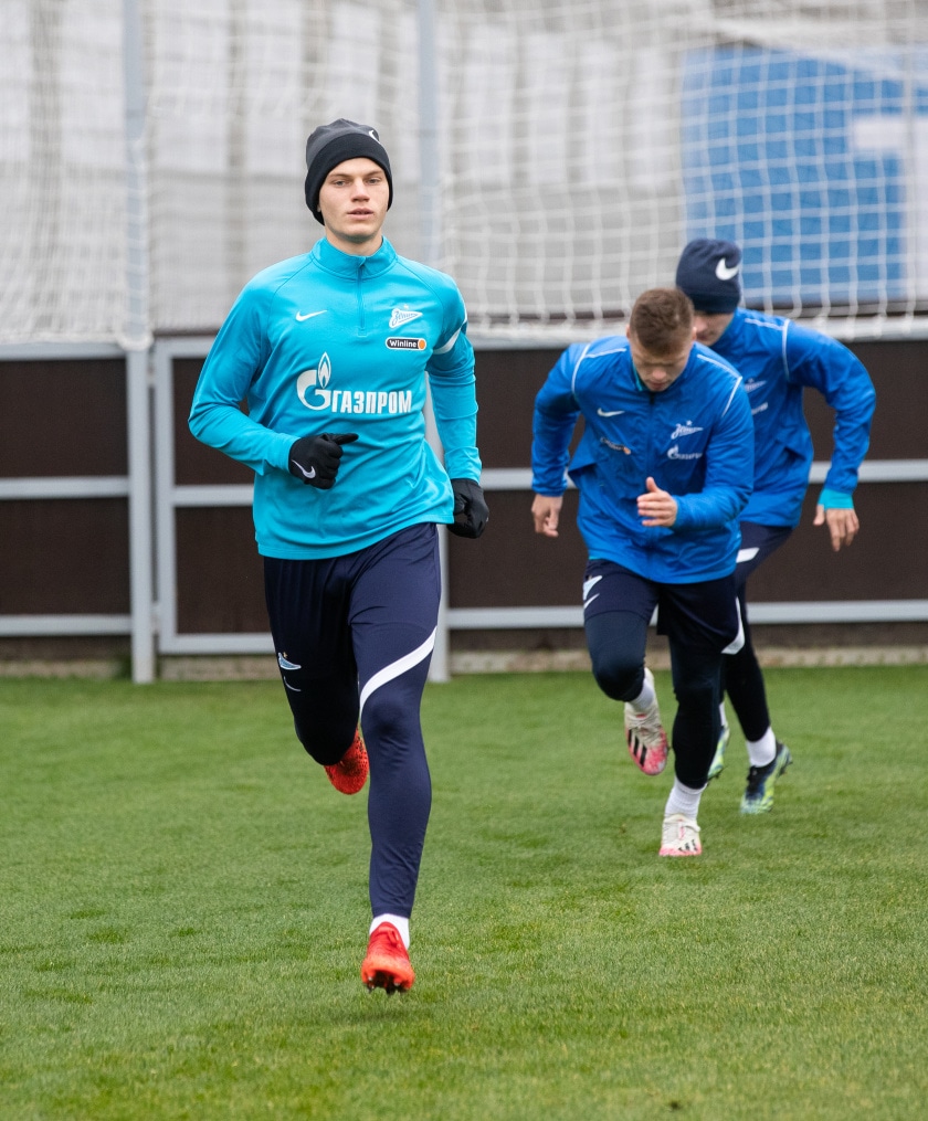 Тренировка «Зенита» перед матчем с «Динамо»