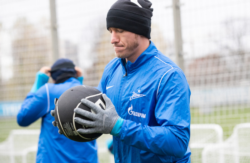 Тренировка «Зенита» перед матчем с «Динамо»
