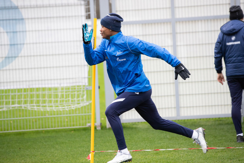 Тренировка «Зенита» перед матчем с «Динамо»