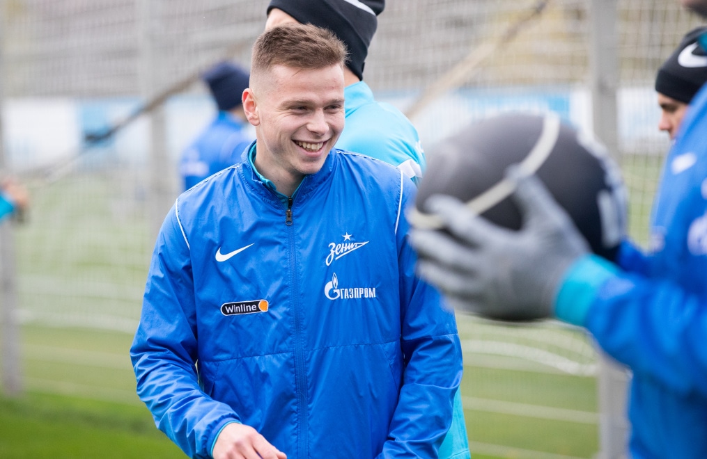 Тренировка «Зенита» перед матчем с «Динамо»