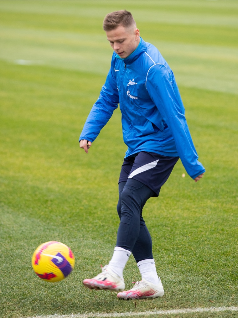 Тренировка «Зенита» перед матчем с «Динамо»