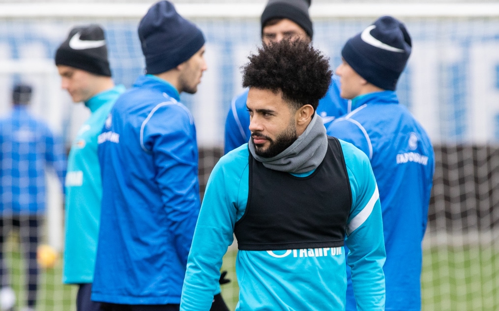 Тренировка «Зенита» перед матчем с «Динамо»