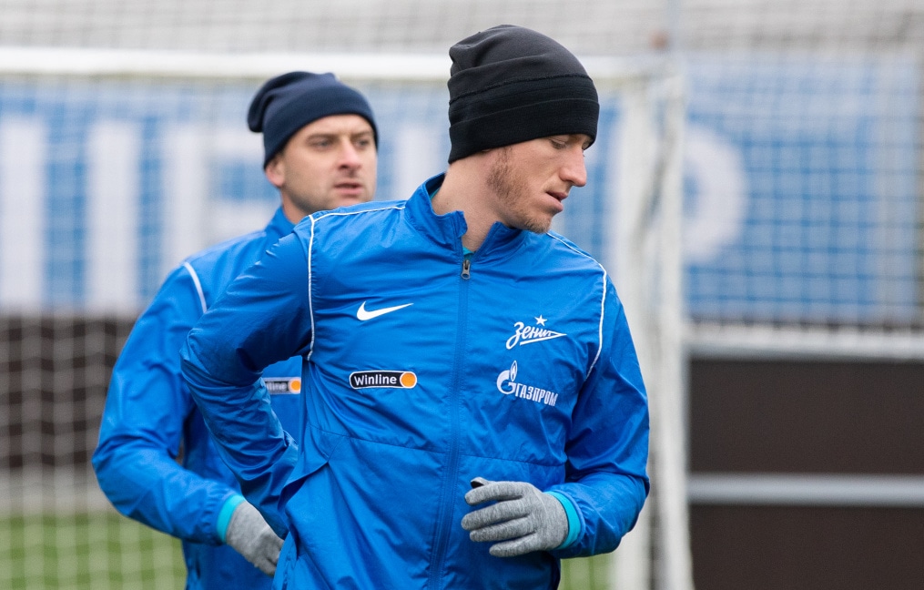 Тренировка «Зенита» перед матчем с «Динамо»