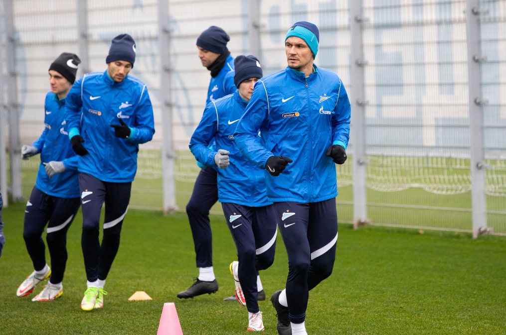 Тренировка «Зенита» перед матчем с «Динамо»