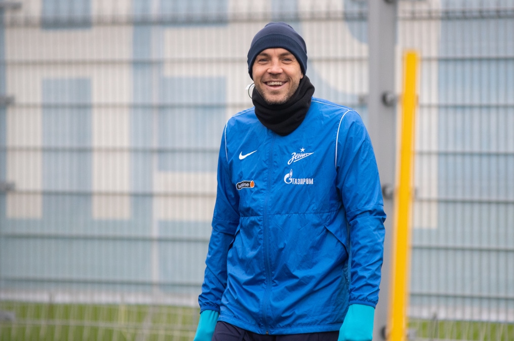 Тренировка «Зенита» перед матчем с «Динамо»