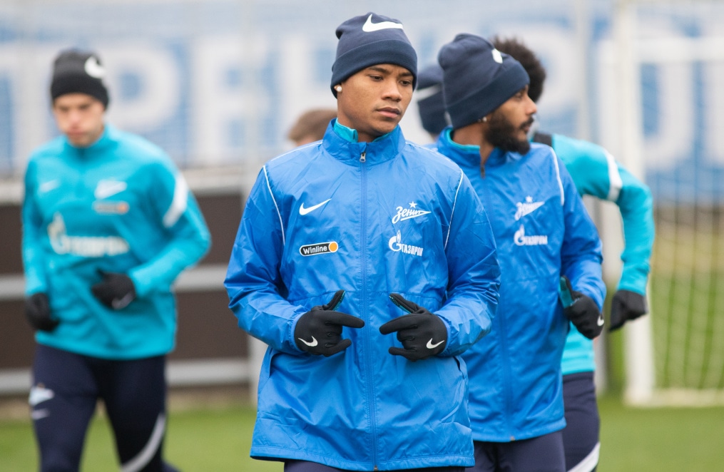 Тренировка «Зенита» перед матчем с «Динамо»