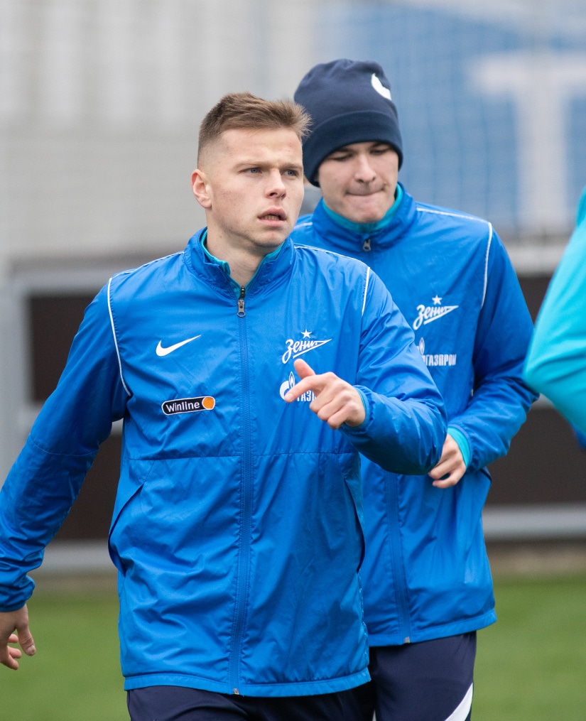 Тренировка «Зенита» перед матчем с «Динамо»