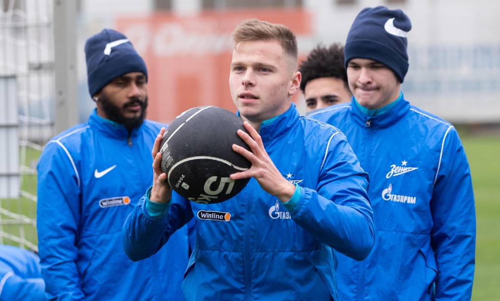 Тренировка «Зенита» перед матчем с «Динамо»
