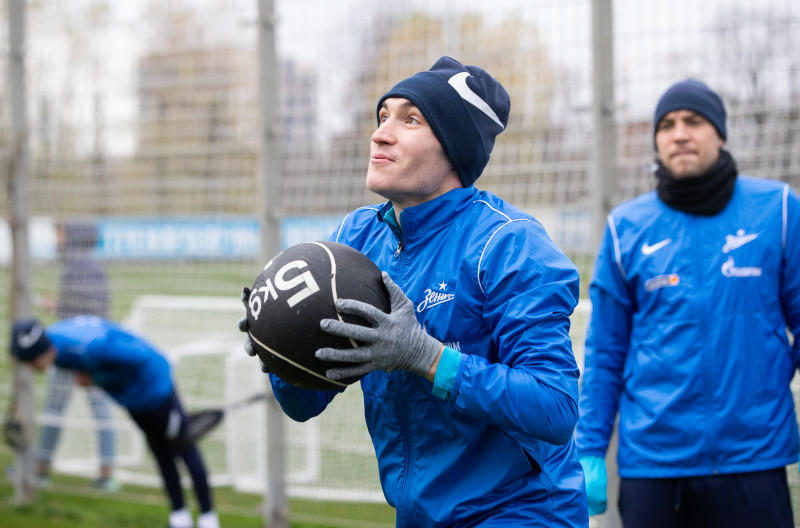 Тренировка «Зенита» перед матчем с «Динамо»