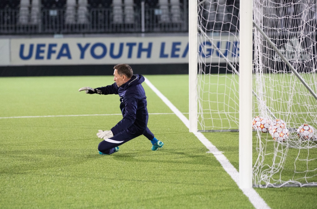Тренировка молодежной команды «Зенит» перед матчем с «Ювентусом»
