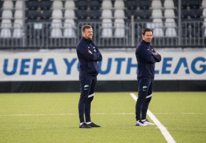 Тренировка молодежной команды «Зенит» перед матчем с «Ювентусом»