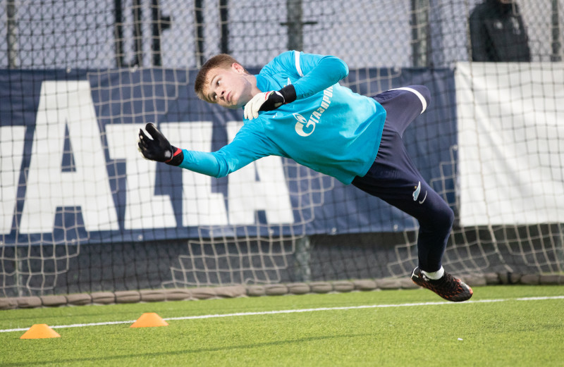 Тренировка молодежной команды «Зенит» перед матчем с «Ювентусом»