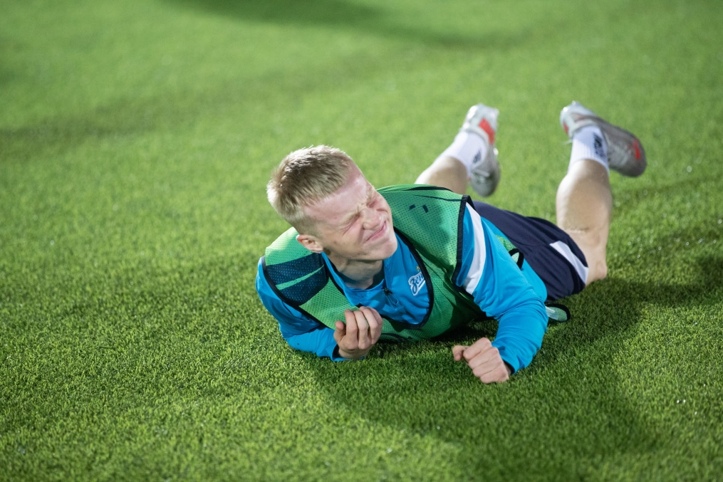 Тренировка молодежной команды «Зенит» перед матчем с «Ювентусом»