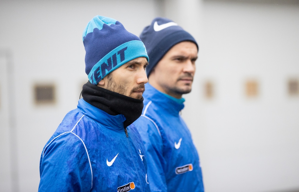 Тренировка «Зенита» перед матчем с «Уралом»