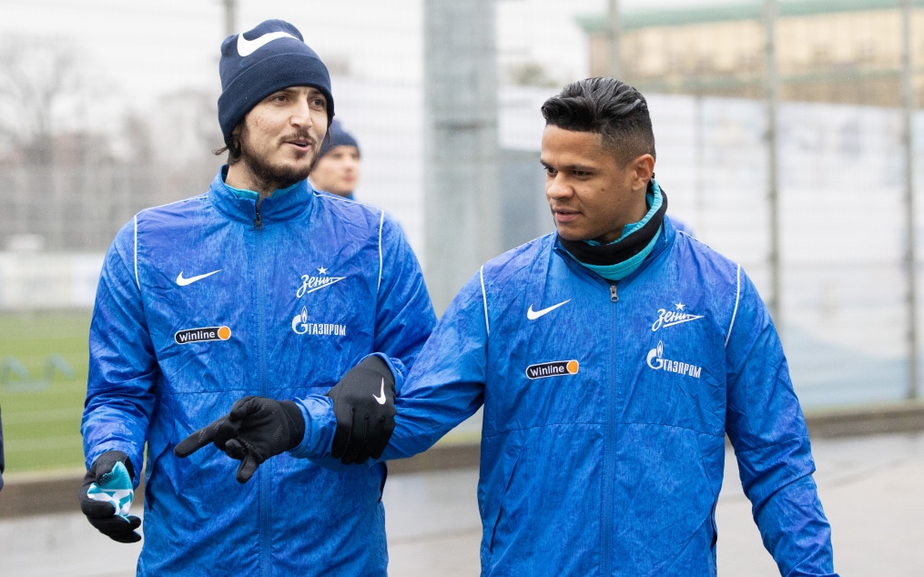 Тренировка «Зенита» перед матчем с «Уралом»