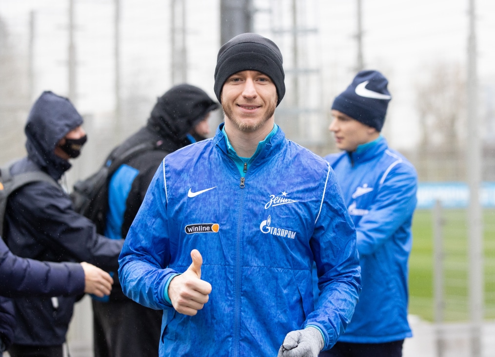 Тренировка «Зенита» перед матчем с «Уралом»