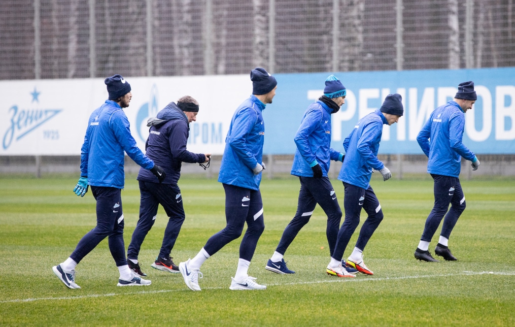 Тренировка «Зенита» перед матчем с «Уралом»