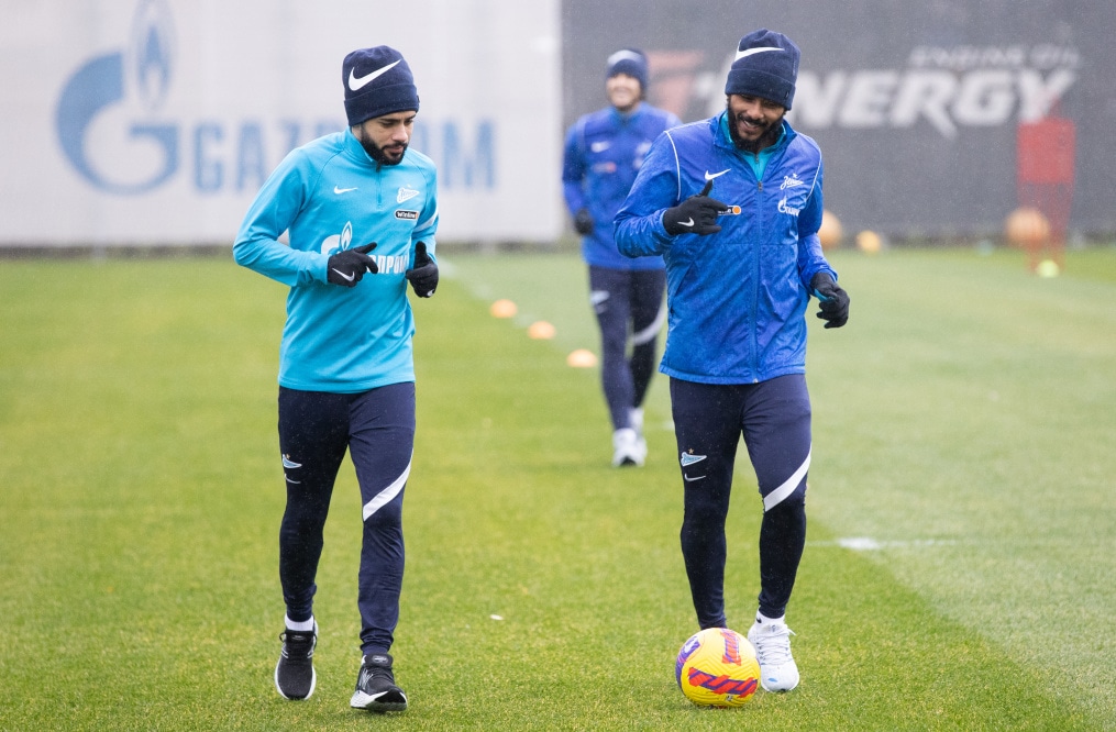 Тренировка «Зенита» перед матчем с «Уралом»