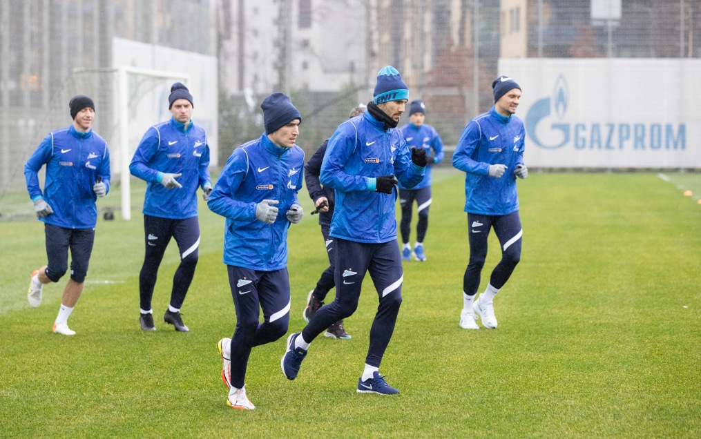 Тренировка «Зенита» перед матчем с «Уралом»