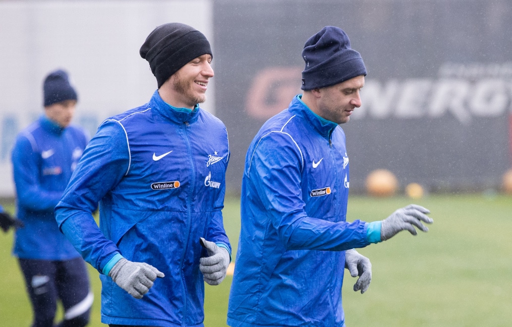 Тренировка «Зенита» перед матчем с «Уралом»