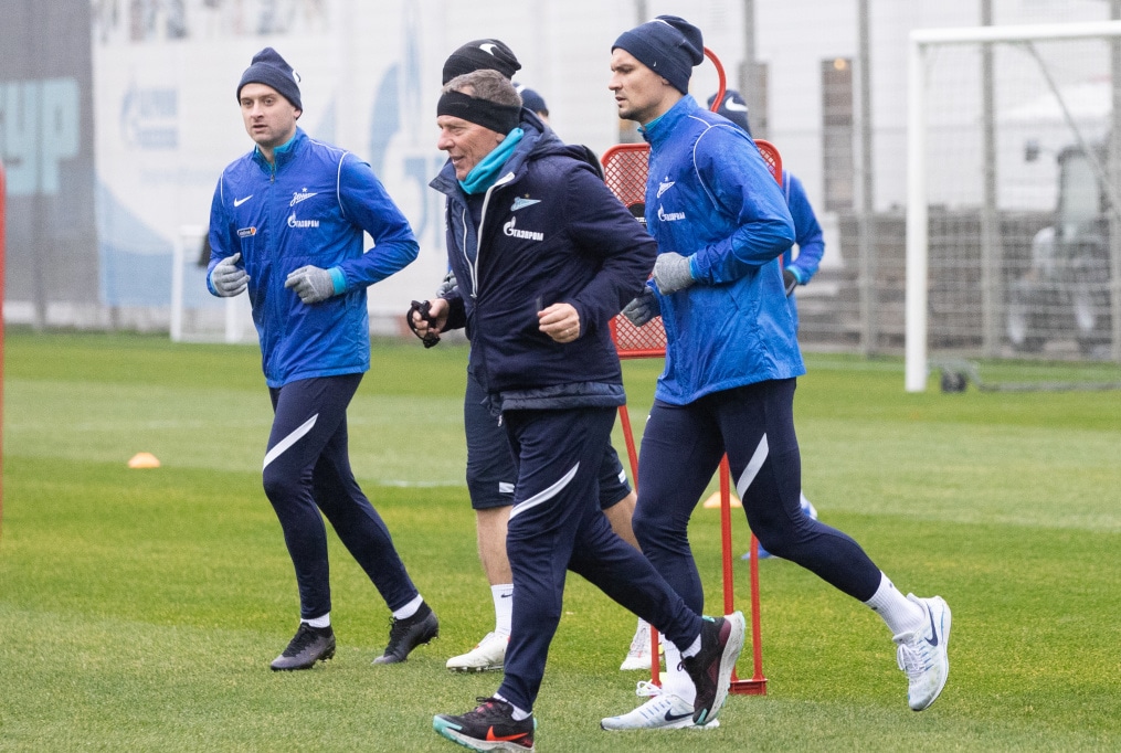 Тренировка «Зенита» перед матчем с «Уралом»