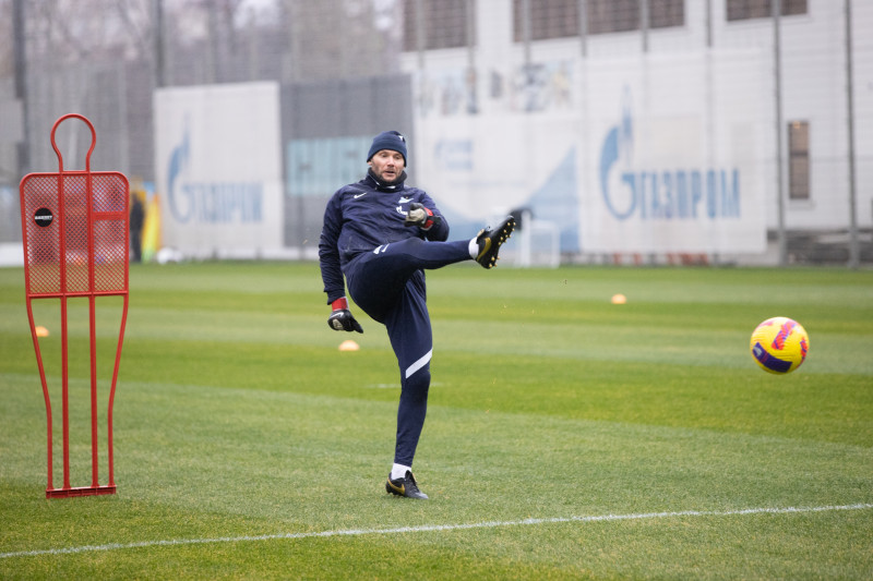 Тренировка «Зенита» перед матчем с «Уралом»