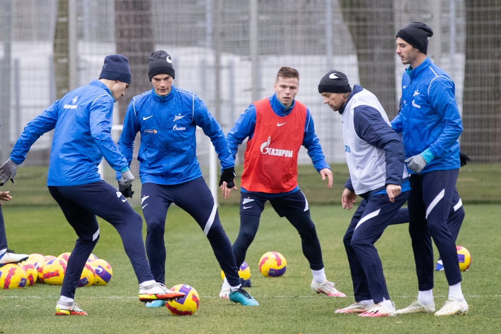 Тренировка «Зенита» перед матчем с «Уралом»