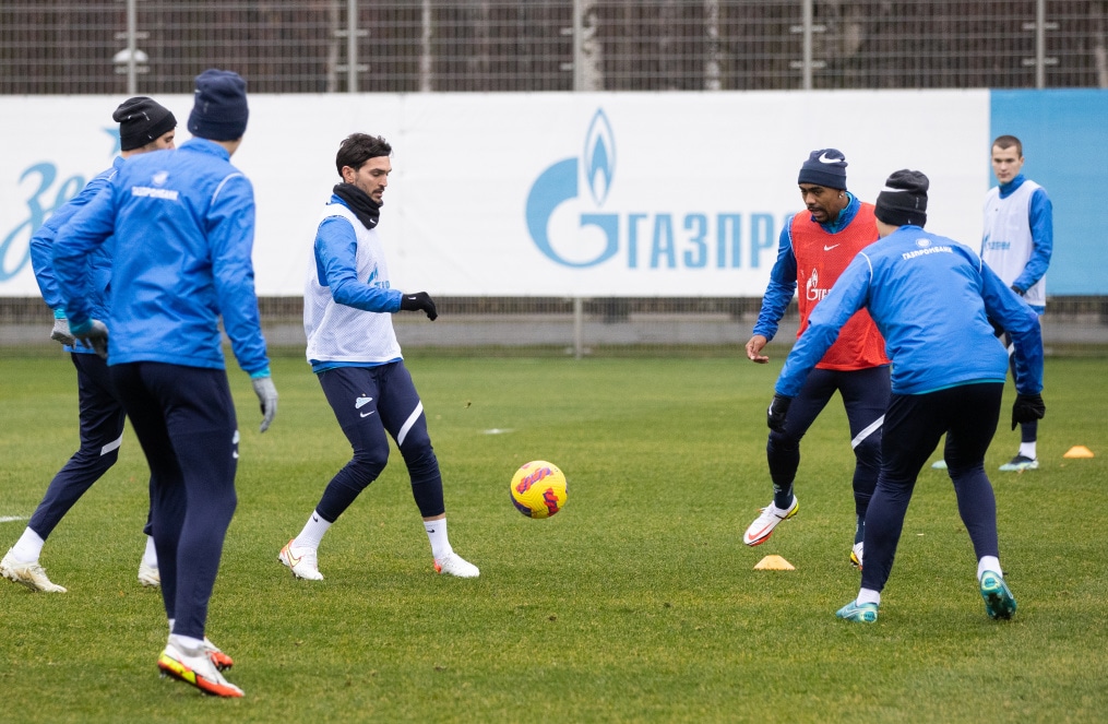 Тренировка «Зенита» перед матчем с «Уралом»
