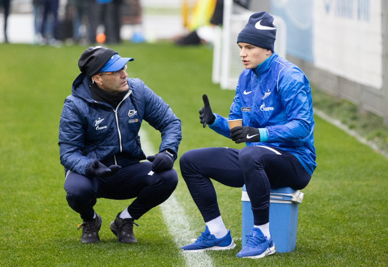 Тренировка «Зенита» перед матчем с «Уралом»