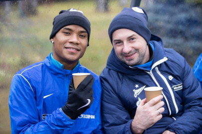 Тренировка «Зенита» перед матчем с «Уралом»