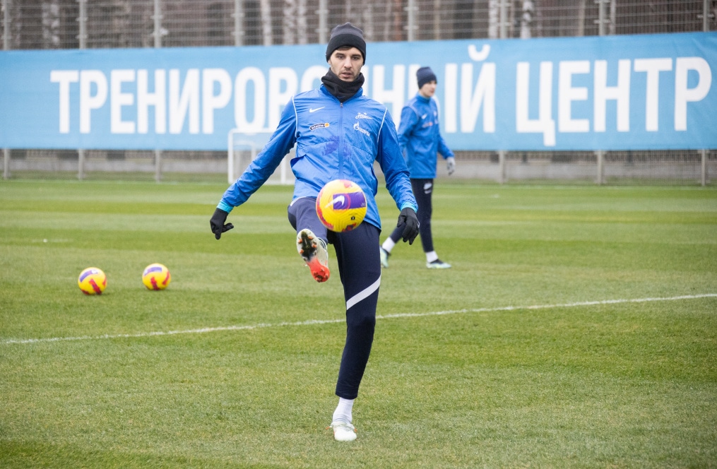 Тренировка «Зенита» перед матчем с «Нижним Новгородом»