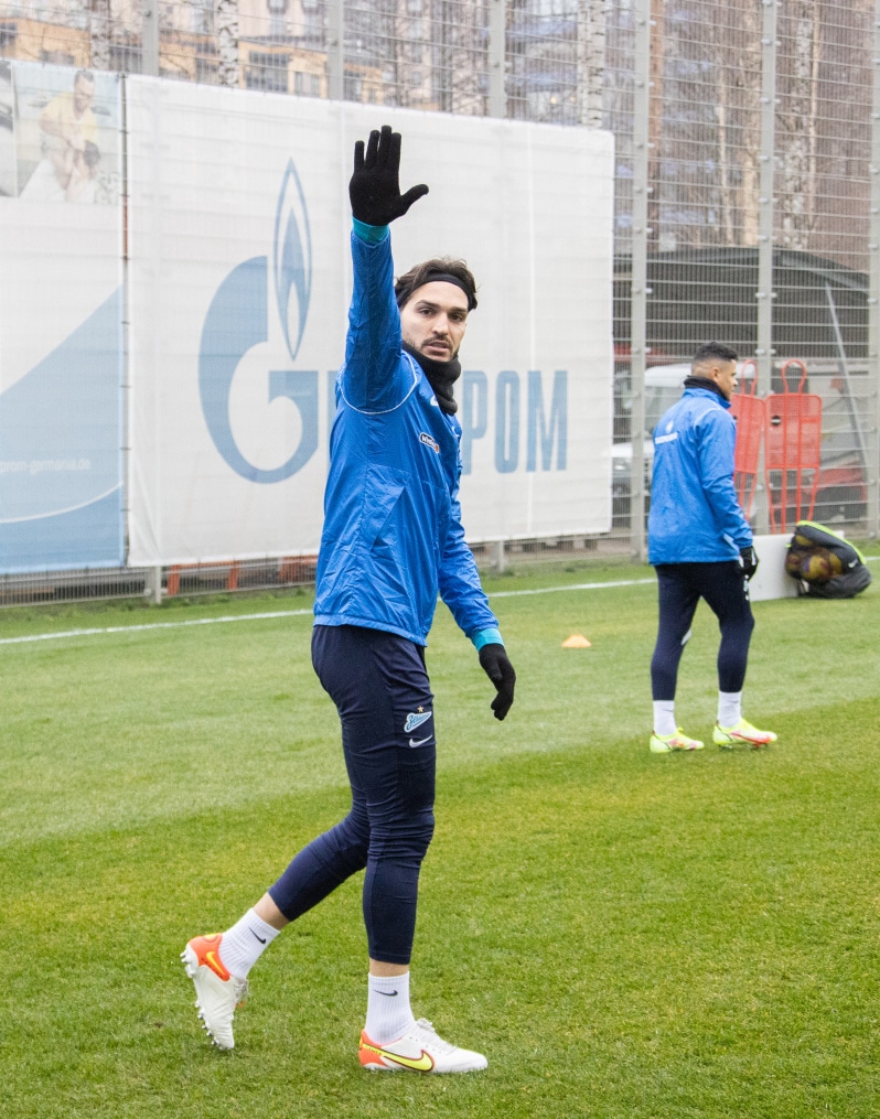 Тренировка «Зенита» перед матчем с «Нижним Новгородом»