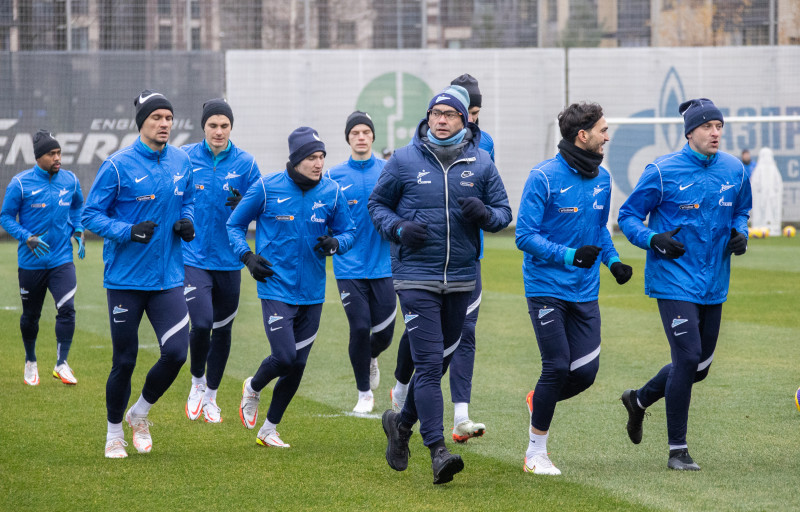 Тренировка «Зенита» перед матчем с «Нижним Новгородом»