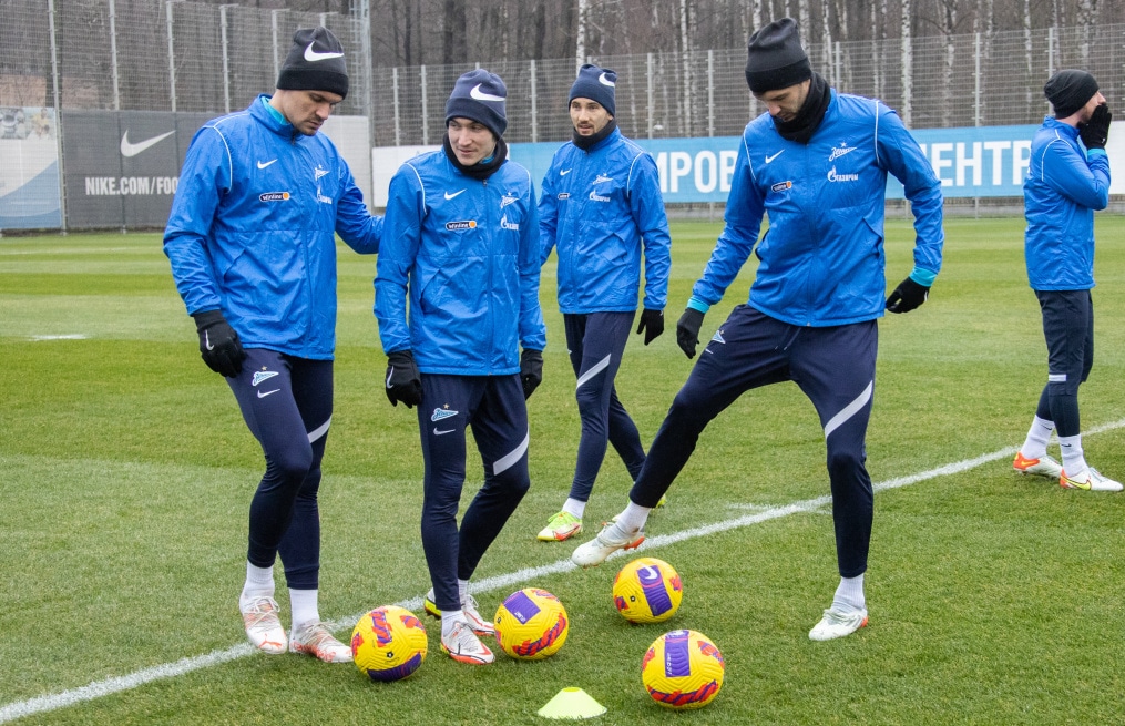 Тренировка «Зенита» перед матчем с «Нижним Новгородом»