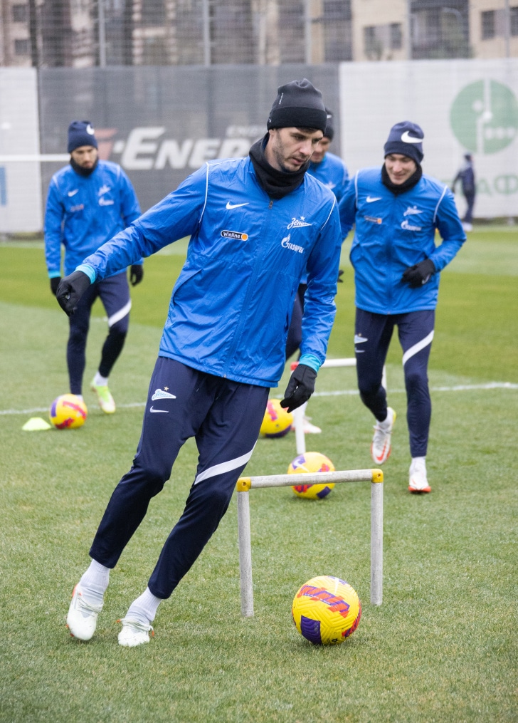 Тренировка «Зенита» перед матчем с «Нижним Новгородом»