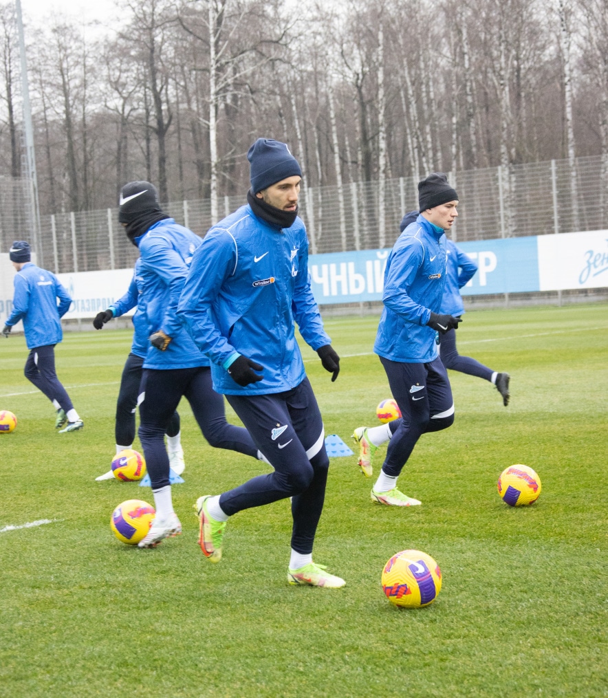 Тренировка «Зенита» перед матчем с «Нижним Новгородом»