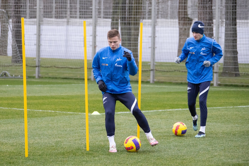 Тренировка «Зенита» перед матчем с «Нижним Новгородом»