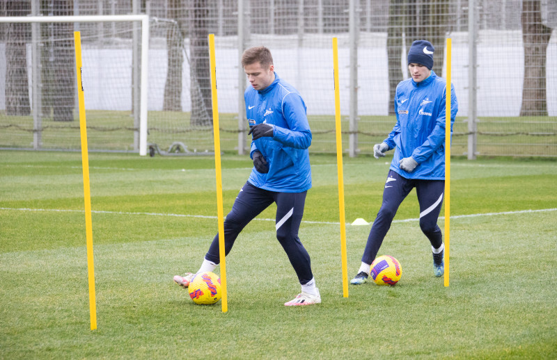 Тренировка «Зенита» перед матчем с «Нижним Новгородом»