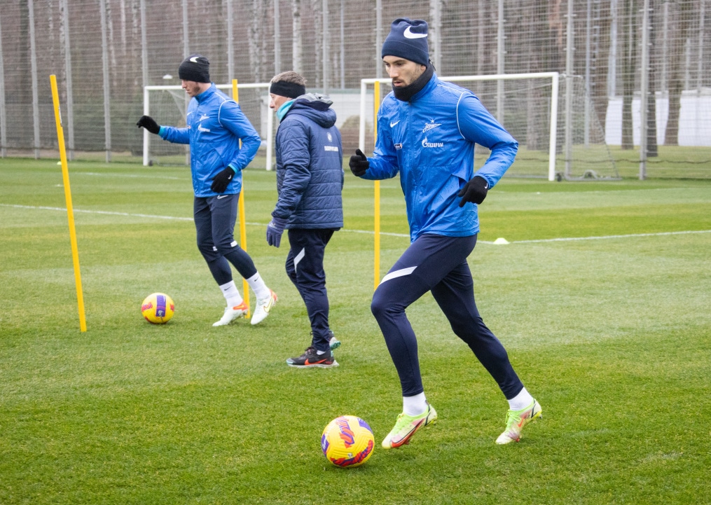 Тренировка «Зенита» перед матчем с «Нижним Новгородом»