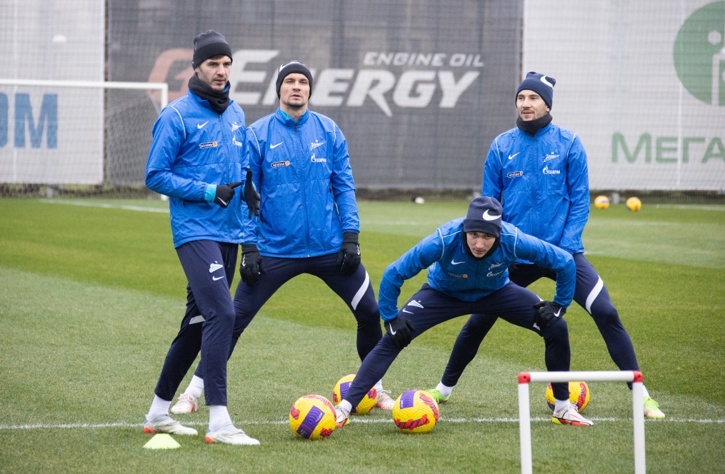 Тренировка «Зенита» перед матчем с «Нижним Новгородом»